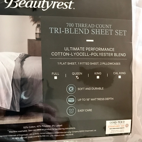 Beautyrest sheet set - Picture 2 of 8